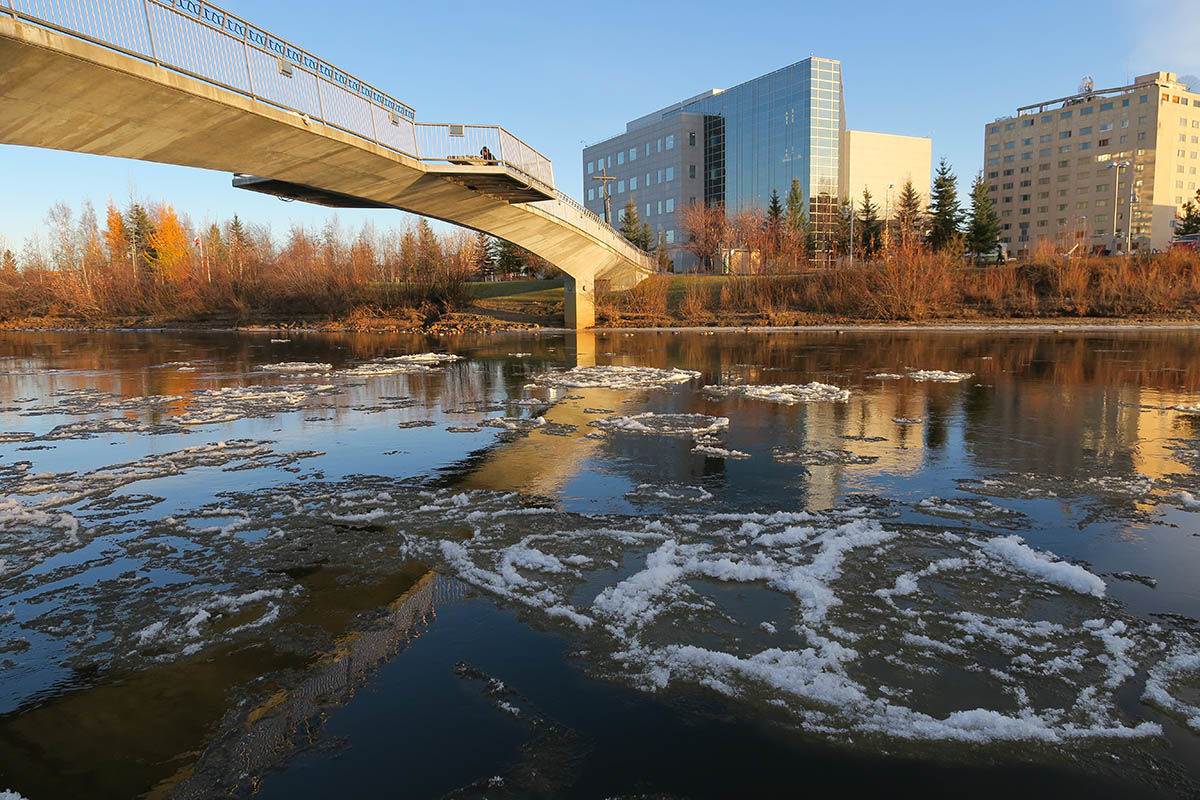 Chena River ice